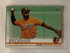 #282 Tim Beckham Baltimore Orioles 2019 Topps Series One Baseball Card