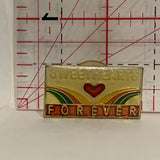 Sweethearts Forever Lapel Hat Pin