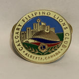 Calgary Filipino Lions Club Alberta Canada Logo Lapel Hat Pin