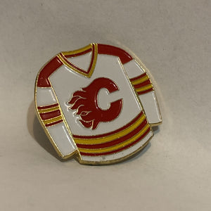 Calgary Flames NHL Hockey Mini Jersey Lapel Hat Pin