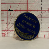 Kiwanis One Can Make a Difference Logo Lapel Hat Pin