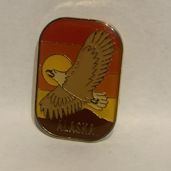 Alaska Bald Eagle Logo Lapel Hat Pin