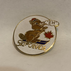 Ski Canada EH Squirrel  Lapel Hat Pin