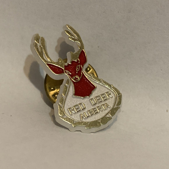 Red Deer City Logo Alberta Lapel Hat Pin