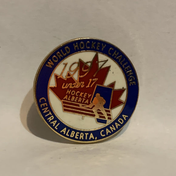 World Hockey Challenge 1997 Central Alberta Canada under 17 Logo Lapel Hat Pin