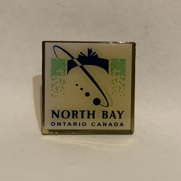 North Bay Ontario Canada Logo Lapel Hat Pin