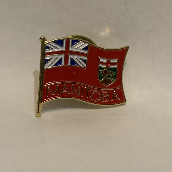 Manitoba Province Flag Lapel Hat Pin