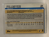 #326 Heath Fillmyer Rookie   Kansas City Royals 2019 Topps Series One Baseball Card