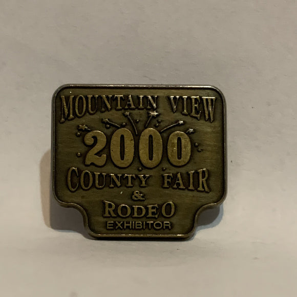 Mountain View 2000 County Fair Rodeo Exhibitor Alberta Lapel Hat Pin