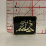 Log pulling Drawing Lapel Hat Pin