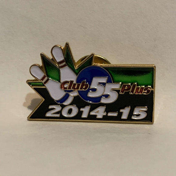 Club 55 Plus Bowling 2014 15 Logo Lapel Hat Pin