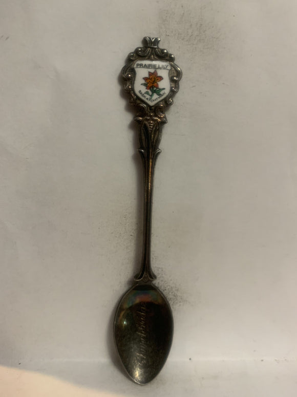 Churchbridge Saskatchewan Prairie Lily Souvenir Spoon