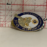 Lions Club 37 O Hi I'm a First Timer Be Gentle Simba Lapel Hat Pin