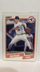 #182 Bob Milacki Baltimore Orioles 1990 Fleer Baseball Card