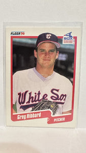 #534 Greg Hibbard Chicago White Sox 1990 Fleer Baseball Card