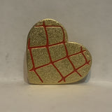 Spider Web on a Heart Lapel Hat Pin