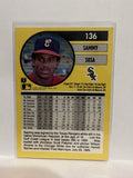 #136 Sammy Sosa Chicago White Sox 1991 Fleer Baseball Card