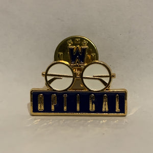 W Optical Glasses Logo Lapel Hat Pin