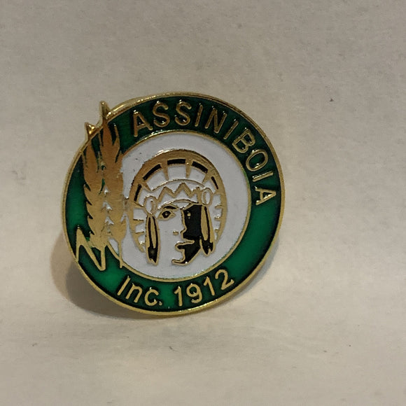 Assiniboia Manitoba Inc 1912 Logo Lapel Hat Pin