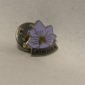 Manitoba Crocus Flower Lapel Hat Pin