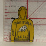 Manitoba 2007 W.C.S.G. Strathcona Bison Hoodie Lapel Hat Pin