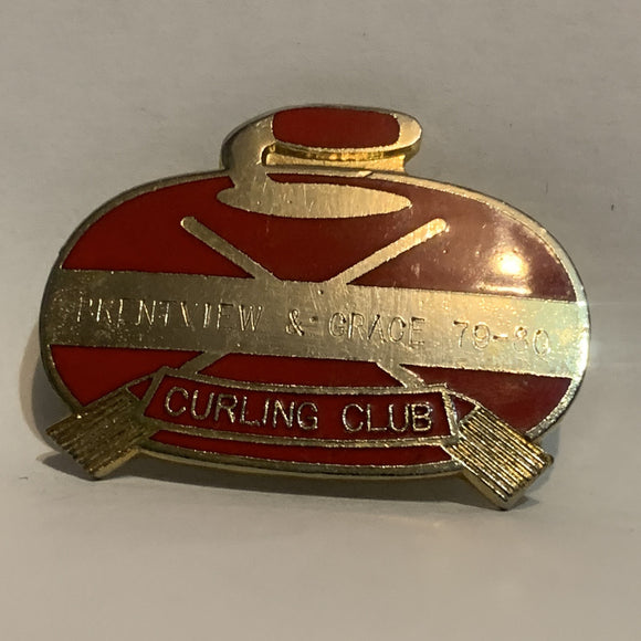 Brentview & Grace 79 80 Curling Club  Lapel Hat Pin