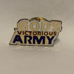 God's Victorious Army Lapel Hat Pin