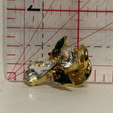 Christmas Angel Crystals Lapel Hat Pin