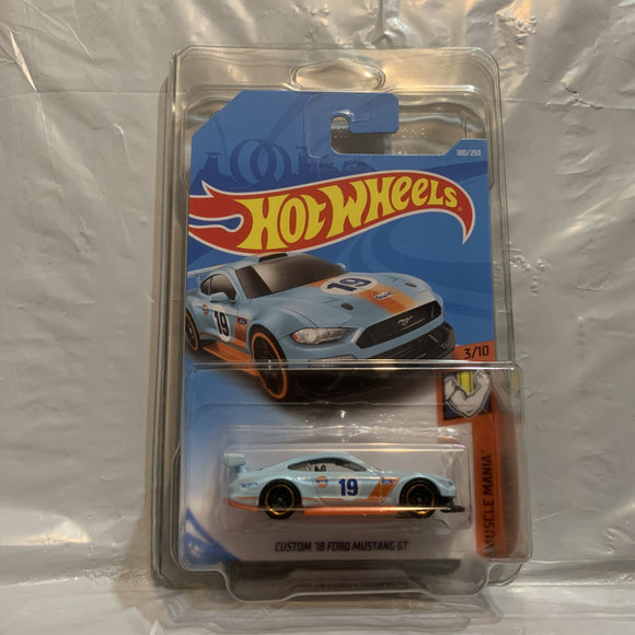 Blue Custom '18 Ford Mustang GT Muscle Mania 3/10 Hot Wheels Diecast New B1