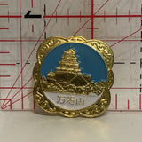 Chinese Exhibition Building Lapel Hat Pin