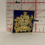 Alberta Coat of Arms Blue Lapel Hat Pin