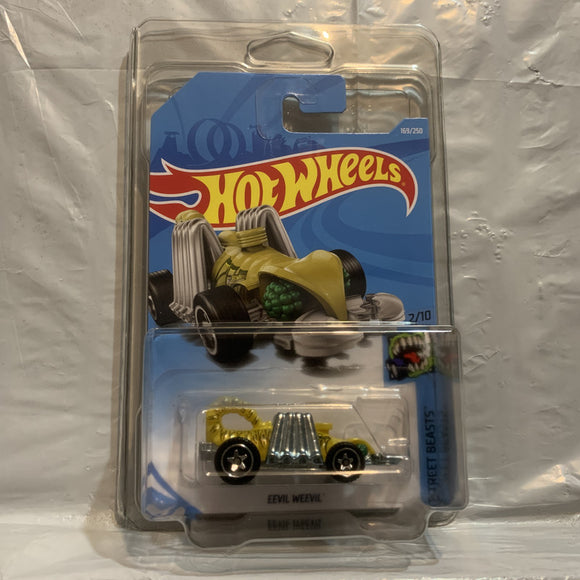 Yellow Eevil Weevil Street Beasts 2/10 Hot Wheels Diecast New B1