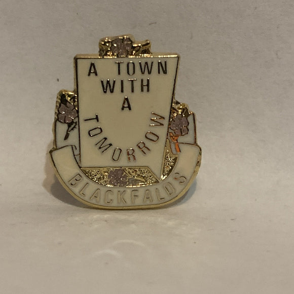 A Town with a Tomorrow Blackfalds Alberta Lapel Hat Pin