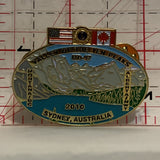 Lions Club Valley of the Ten Peaks Sydney Australia USA Canada Flags 2010 Lapel Hat Pin