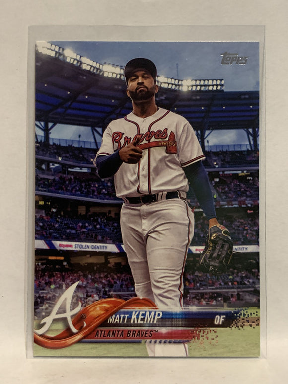 #183 Matt Kemp Atlanta Braves 2018 Topps Series One Baseball Card