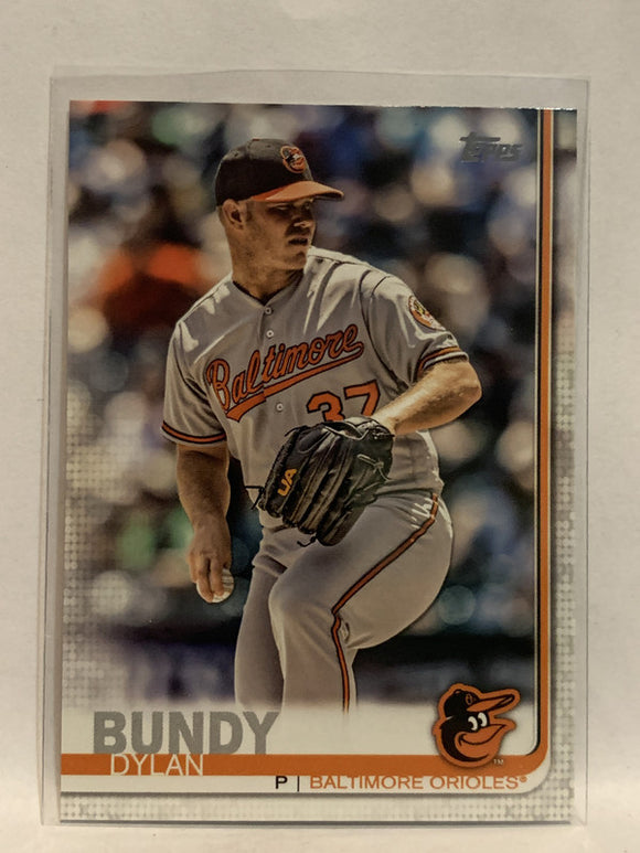 #233 Dylan Bundy Baltimore Orioles 2019 Topps Series One Baseball Card