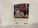 #244 Ray Lankford St Louis Cardinals 1992 Upper Deck Baseball Card NA