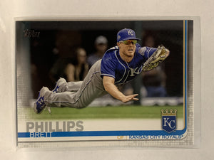 #195 Brett Phillips Kansas City Royals 2019 Topps Series One Baseball Card