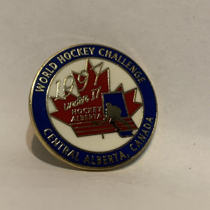 World Hockey Challenge 1997 Central Alberta Canada under 17 Logo Lapel Hat Pin