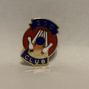 250 Club Bowling Logo Lapel Hat Pin