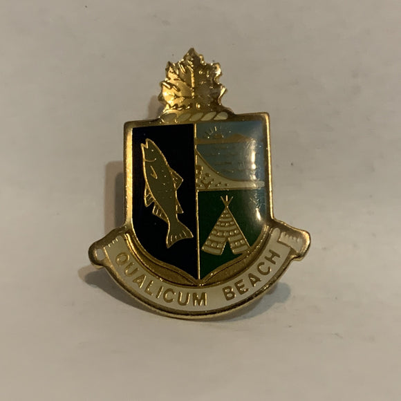 Qualicum Beach Logo Lapel Hat Pin