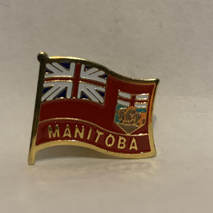 Manitoba Province Flag Lapel Hat Pin