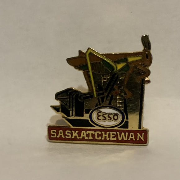 Esso Saskathcewan Logo Lapel Hat Pin