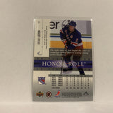 #17 Brian Leetch New York Rangers  2002-03 UD Honor Roll Hockey Card AB