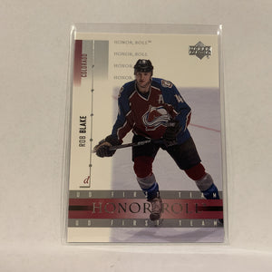 #11 Rob Blake Colorado Avalanche  2002-03 UD Honor Roll Hockey Card AB