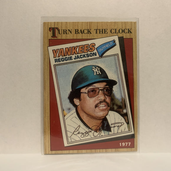 #312 Reggie Jackson New York Yankees 1987 Topps Baseball Card JE