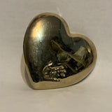 Hand Print on a Heart Lapel Hat Pin