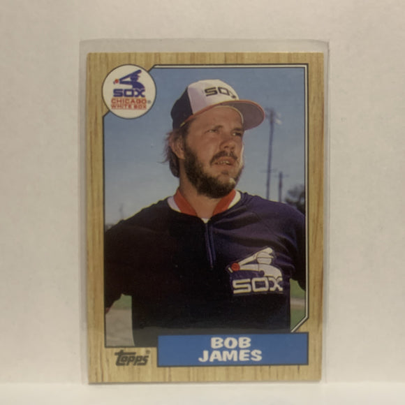 #342 Bob James Chicago White Sox 1987 Topps Baseball Card JF