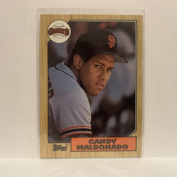 #335 Candy Maldonado San Francisco Giants 1987 Topps Baseball Card JF