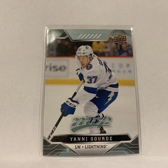 #166 Yanni Gourde Tampa Bay Lightning  2019-20 UD MVP Hockey Card AC